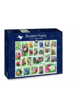 Puzzle 2000 Znaczki z kwiatami