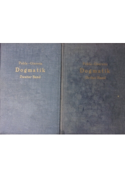 Dogmatik dritter band/ Dogmatik zweiter band, 1937 r.