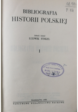 Bibliografia historii Polskiej I