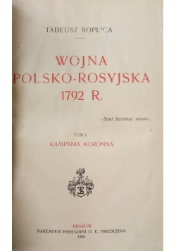 Wojna Polska Rosyjka 1792 r.