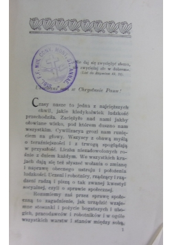 W sprawie społecznej, 1903 r.