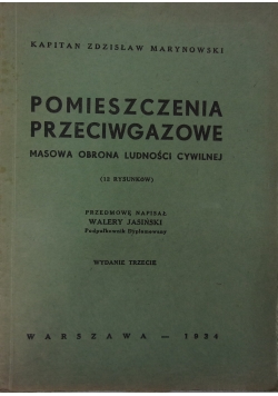 Pomieszczenia przeciwgazowe, 1934 r.