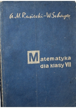 Matematyka dla klasy VII