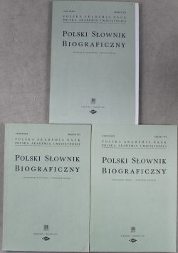 Polski Słownik Biograficzny 3 książki