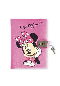Pamiętnik zamykany pluszowy Minnie