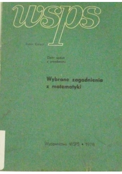 Wybrane zagadnienia z matematyki