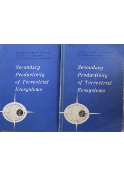Secondary Productivity of Terrestrial Ecosystems Tom I i II