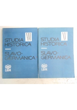 Studia Historica Slavo-Germanica, Tom XV-XVI