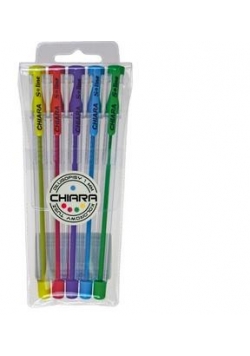 Długopis Chiara 0,7mm 5 kolorów etui SPARK LINE