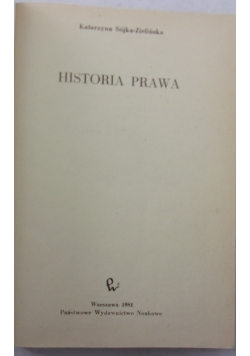 Historia Prawa