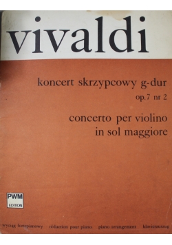 Vivaldi koncert skrzypcowy g dur