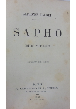 Sapho, 1884 r.