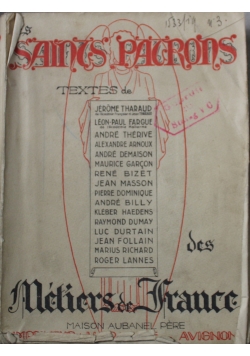 Les Saints Patrons des Metiers de France 1942 r