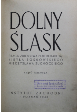 Dolny Śląsk Część I 1948 r.