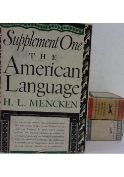 The American Language / Supplement one  / supplement two