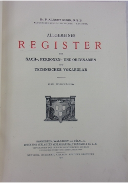 Allgemeines Register ,1911 r