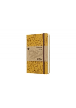 Kalendarz 2019 dzienny Moleskine 12M L edycja limitowana  HARRY POTTER, twarda oprawa, beżowy