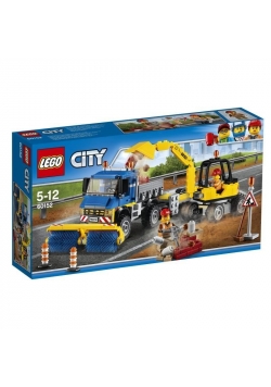 Lego CITY 60152 Zamiatacz ulic i koparka