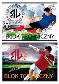 Blok techniczny A4/10K Robert Lewandowski (10szt)