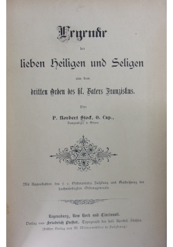 Ergrndr der liben heiligen und Seligen 1886  r .