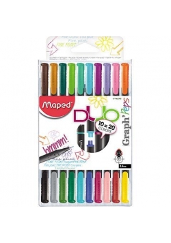 Cienkopis Graph Peps Duo dwustronny 10 sztuk MAPED