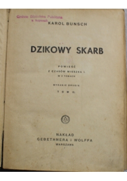 Dzikowy skarb powieść z czasów Mieszka I tom 2