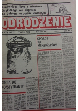Odrodzenie tygodnik,zbiór numerów od I do XLVI oprócz XVII