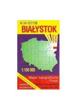 Białystok, Mapa topograficzna