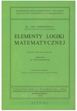 Elementy logiki matematycznej