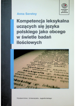 Kompetencja leksykalna uczących się języka polskiego jako obcego