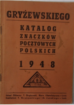 Katalog znaczków pocztowych polskich 1948r