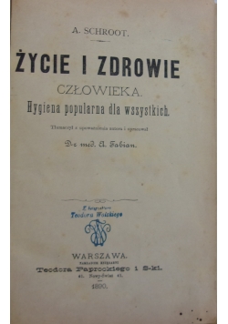 Życie i zdrowie człowieka, 1890 r.