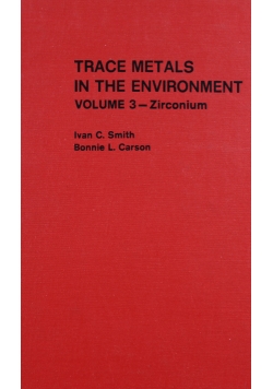 Trace Metals in the Enviroment Volime 3
