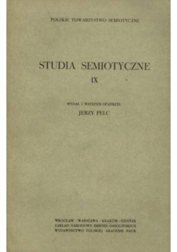 Studia Semiotyczne II