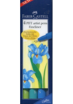 Pitt Artist pen Fineliner zimne kolory etui 4 sztuki