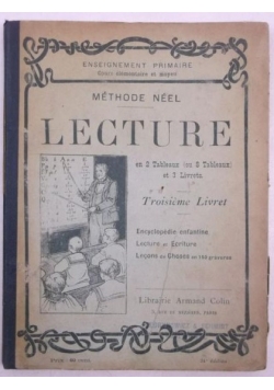 Lecture, Troisieme Livret , 1889r.