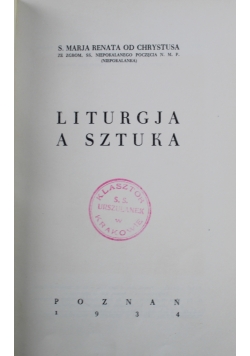 Liturgja a sztuka 1934 r.