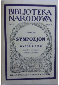 Sympozjon, 1929 r.