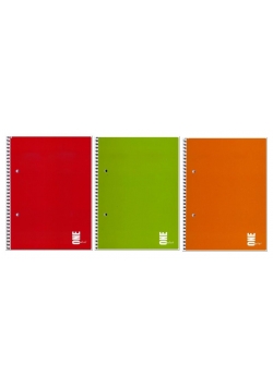 Kołozeszyt A4/80K kratka UV One Color (5szt)