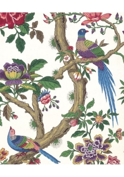 Karnet 17x14cm z kopertą Chinese Magpie wallpaper