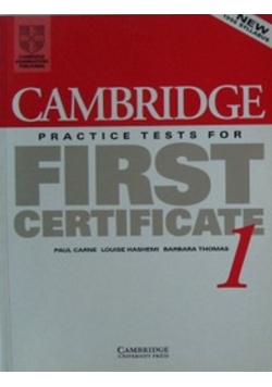 Cambridge Practice Tests for First Certificate 1