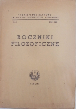 Roczniki filozoficzne