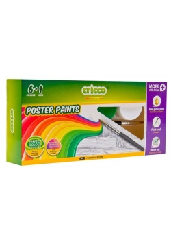 Farby plakatowe Cricco 6 + 1