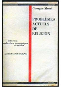 Problèmes actuels de religion