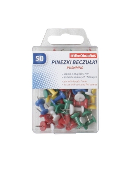 Pinezki Memoboards Beczułki 50 Sztuk Kasetka