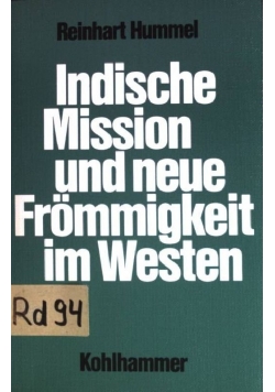 Indische mission und neue frommigkeit im westen