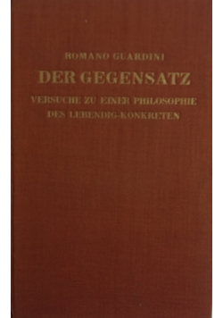 Der gegensatz, 1925r.