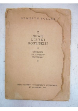 Z nowej liryki rosyjskiej, 1936 r.