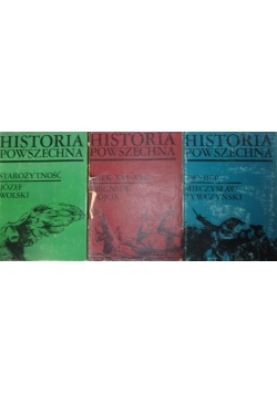 Historia powszechna, zestaw 3 książek