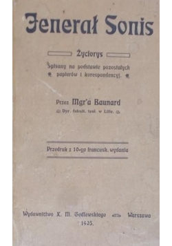 Jenerał Sonis życiorys ,1905r.